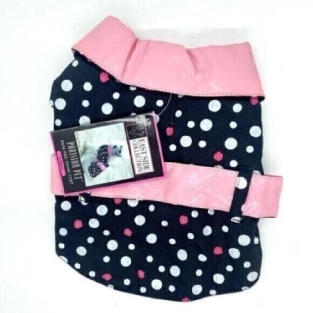East Side Collection Parisian Pet Dog Rain and Shine Coat XS